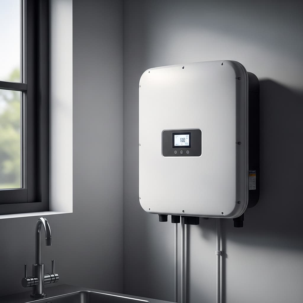 Hybrid inverter mounted on wall